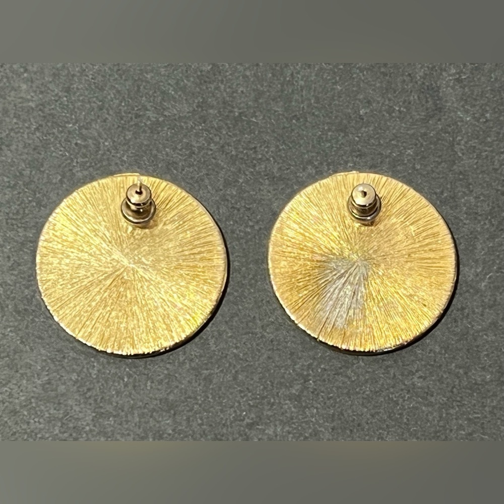 Vintage Lady France Francaise Republique Coin Earrings Pierced - Picture 3 of 8